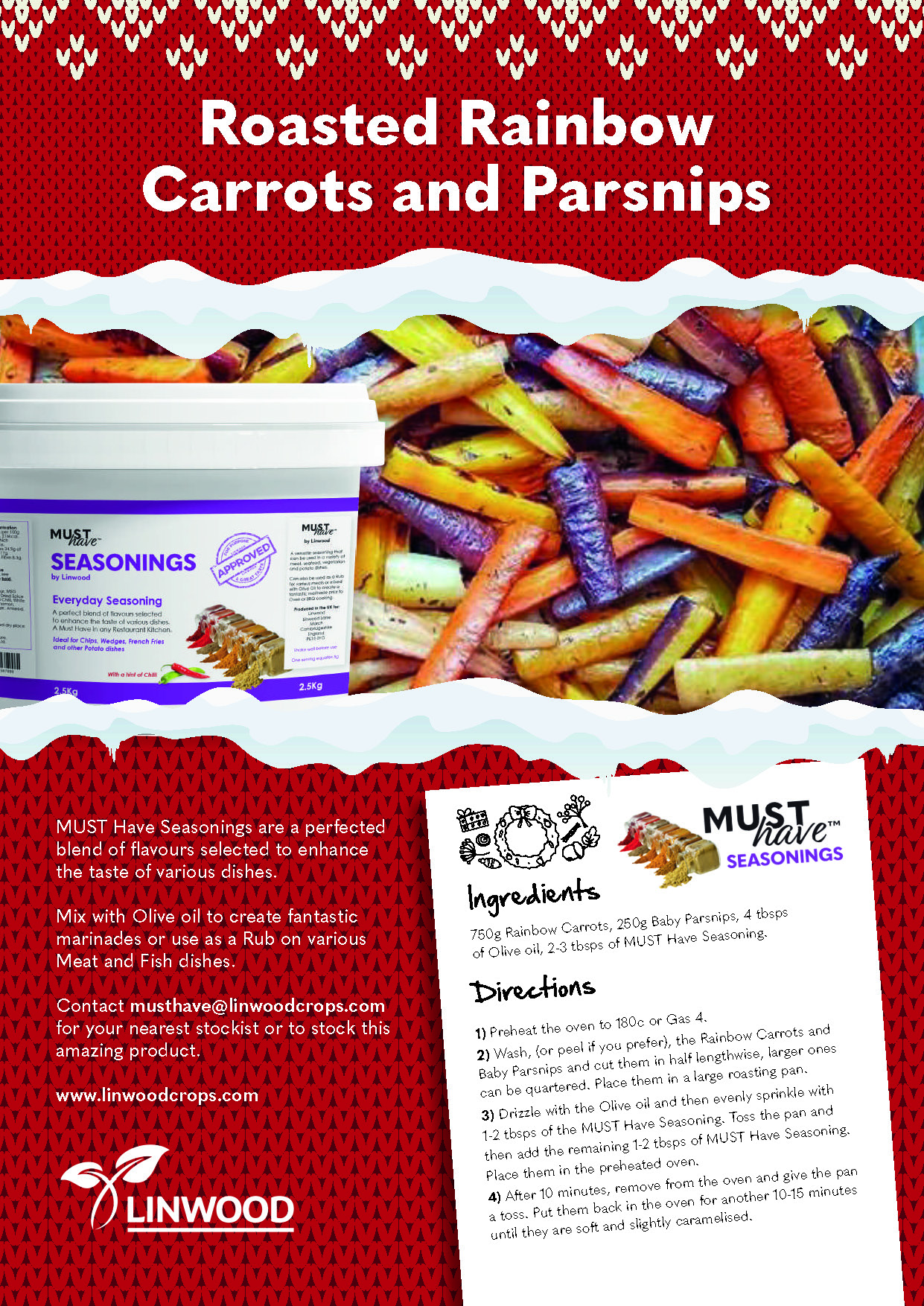 Roasted Rainbow Carrots and Parsnips
